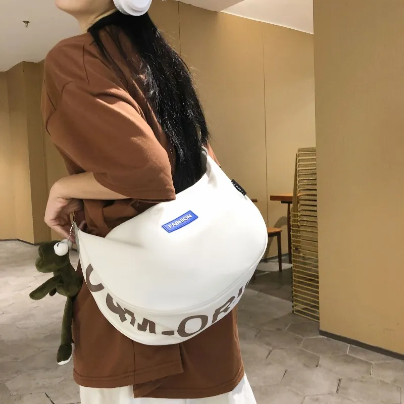 XOKY Nylon Crossbody Bag Regular Unisex Black/White/Green/Blue-3