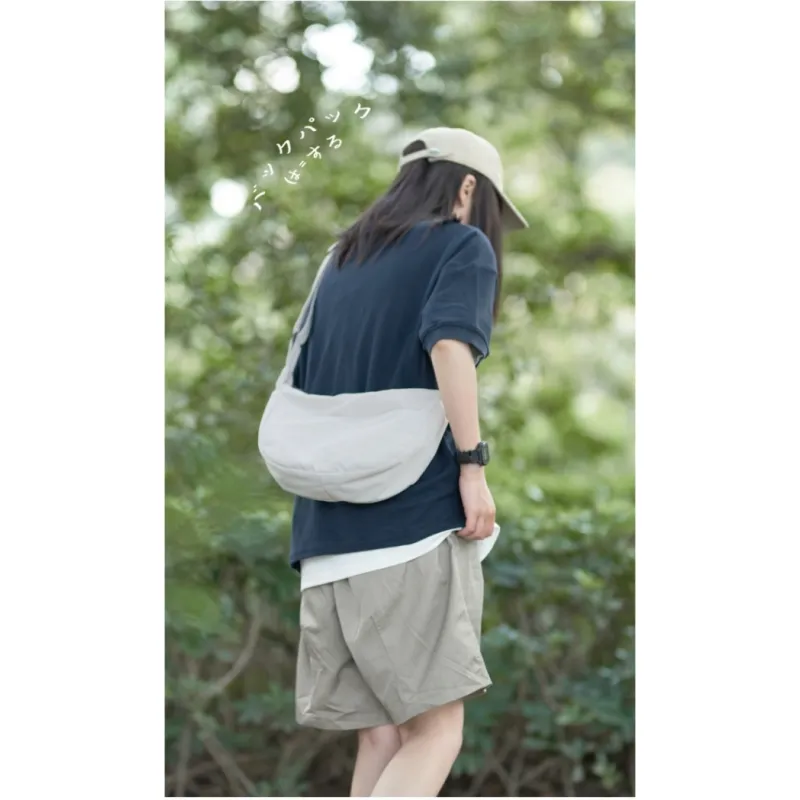 XOKY Oxford Dumpling Bag Crossbody Bag Regular Unisex White/Black-6