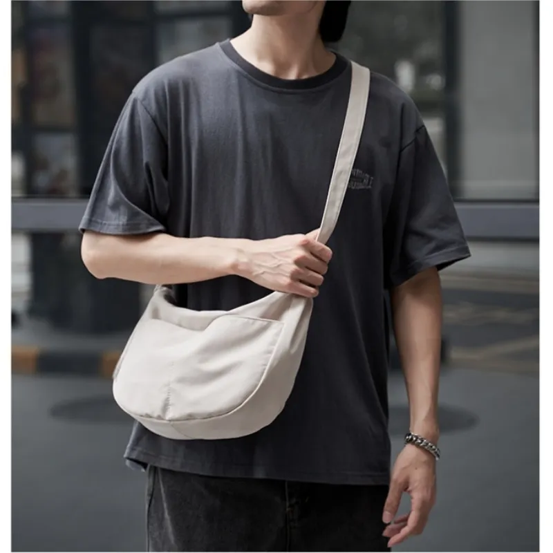 XOKY Oxford Dumpling Bag Crossbody Bag Regular Unisex White/Black-9