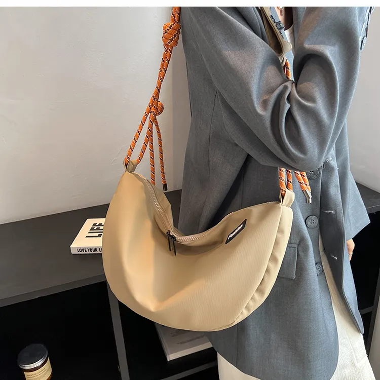 XOKY Fabric Crossbody Bag Regular Unisex Klein Blue/Khaki/Gray/Black-2