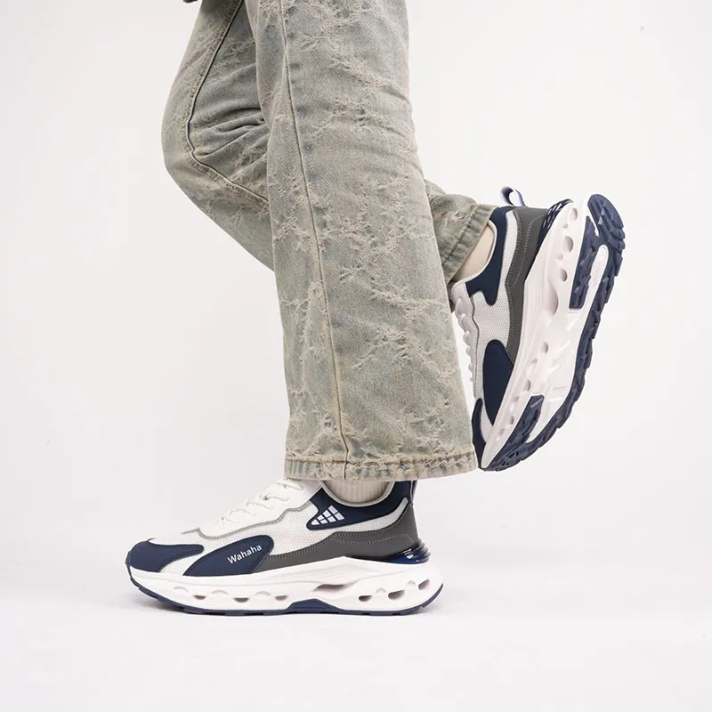 Wahaha Cushioning, Slip Resistant, Breathable, Height Increasing Low Top Casual Shoes Men's-4