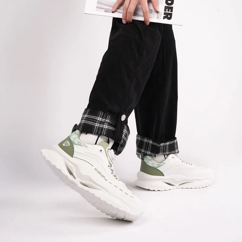 Wahaha Cushioning Abrasion Resistant Breathable Coverage Low Top Casual Shoes Men's-13