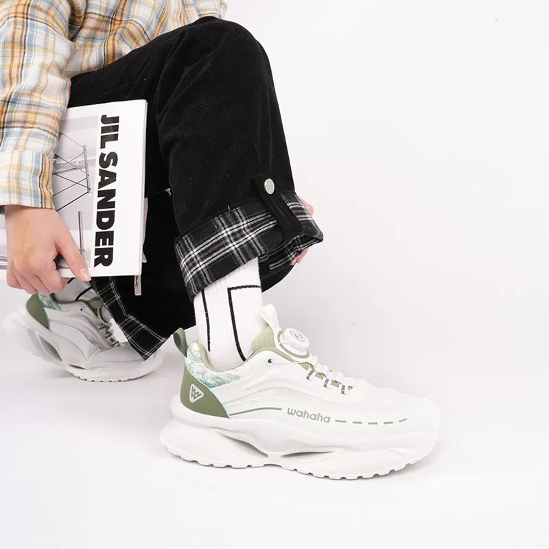 Wahaha Cushioning Abrasion Resistant Breathable Coverage Low Top Casual Shoes Men's-12
