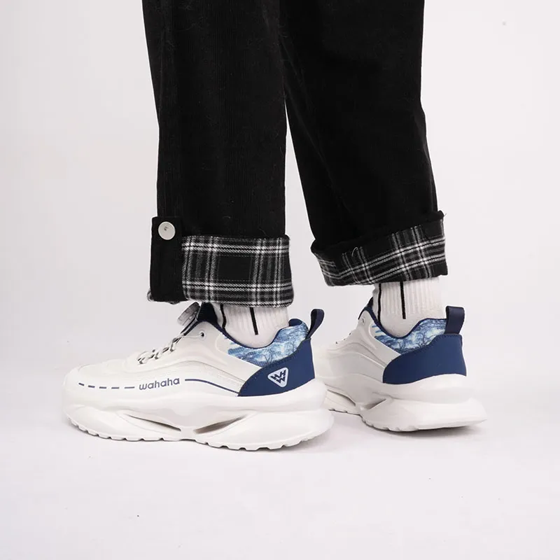 Wahaha Cushioning Abrasion Resistant Breathable Coverage Low Top Casual Shoes Men's-7