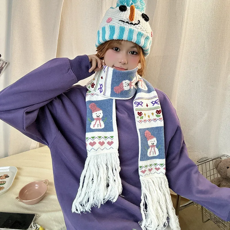 A Good Thing Polyester Knit Scarves Unisex-6