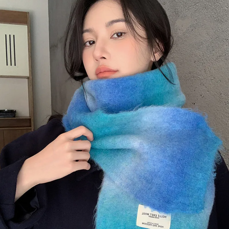 A Good Thing Wool Blend Knit Scarves Unisex-15