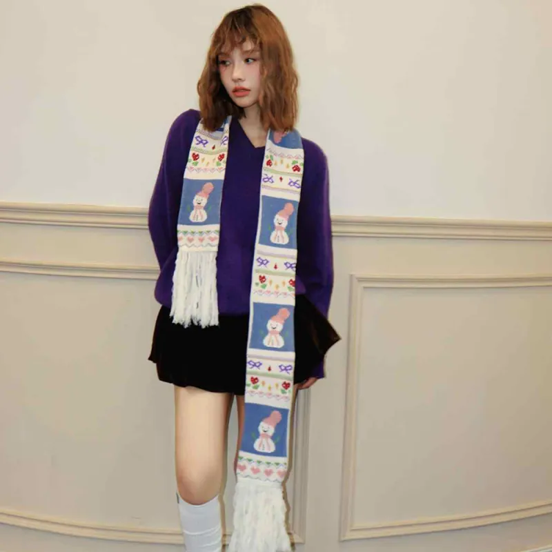 A Good Thing Polyester Knit Scarves Unisex-3