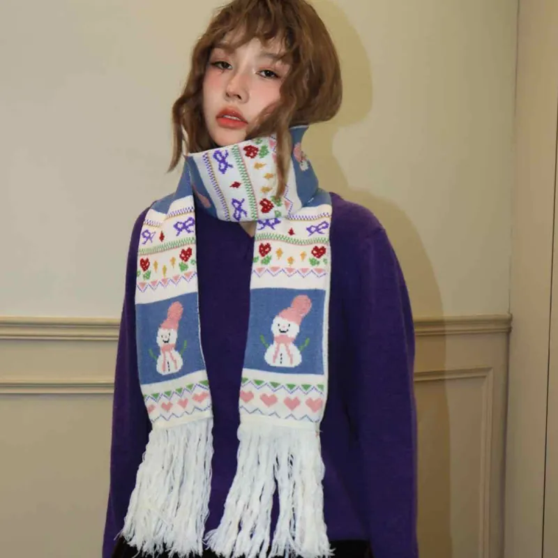 A Good Thing Polyester Knit Scarves Unisex-2