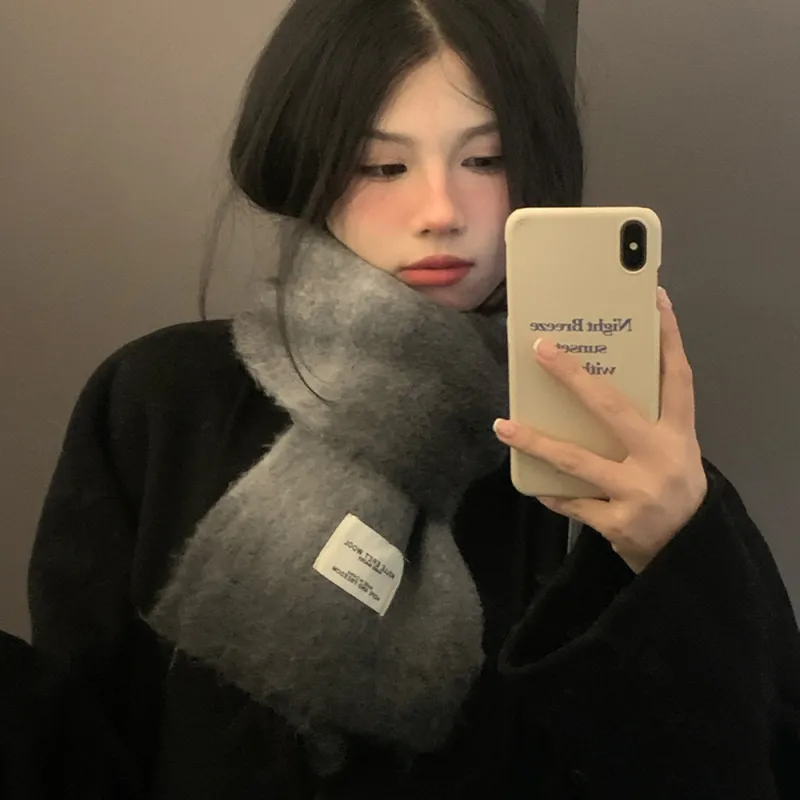 A Good Thing Wool Blend Knit Scarves Unisex-10
