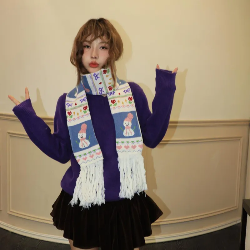 A Good Thing Polyester Knit Scarves Unisex-1