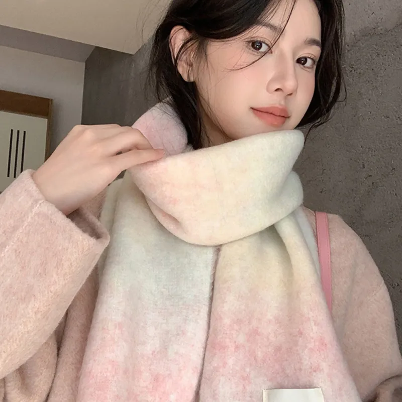 A Good Thing Wool Blend Knit Scarves Unisex-3
