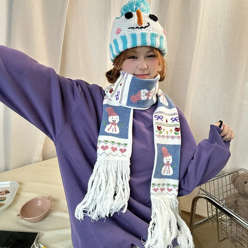 A Good Thing Polyester Knit Scarves Unisex-7
