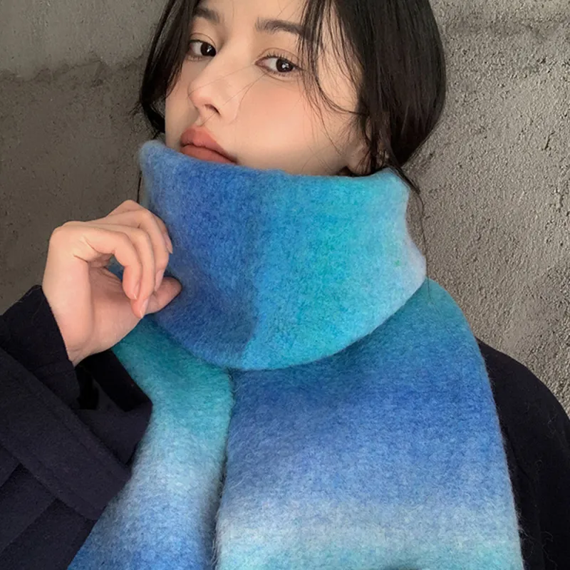 A Good Thing Wool Blend Knit Scarves Unisex-16