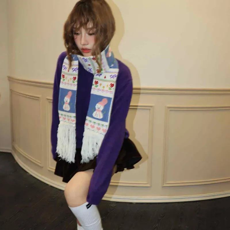 A Good Thing Polyester Knit Scarves Unisex-4