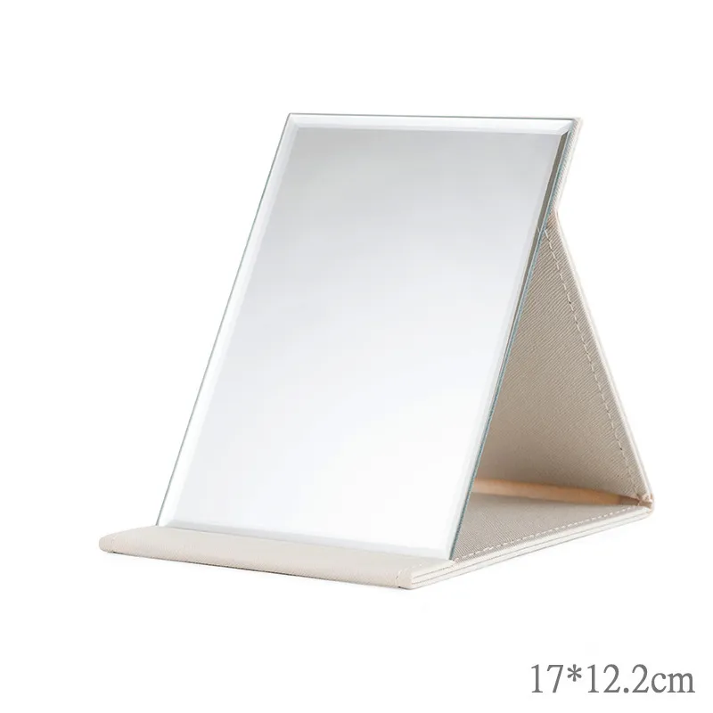 FANHUASENLIN High Definition Foldable PU Leather Stand For Portable Use Make Up Mirrors-1