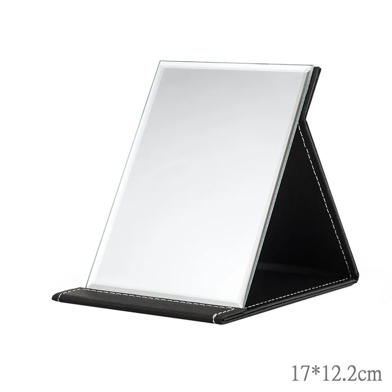 FANHUASENLIN High Definition Foldable PU Leather Stand For Portable Use Make Up Mirrors-3