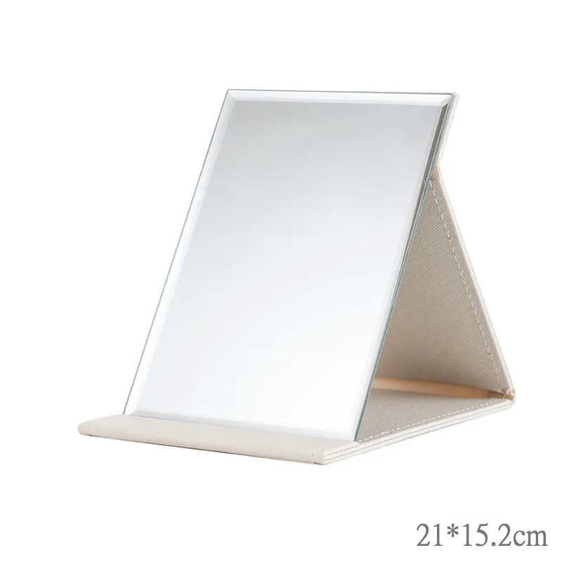 FANHUASENLIN High Definition Foldable PU Leather Stand For Portable Use Make Up Mirrors-5
