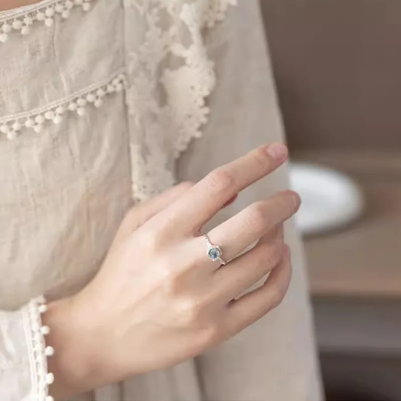 MSMH S925 Silver With Topaz Rings Women's Silver-1