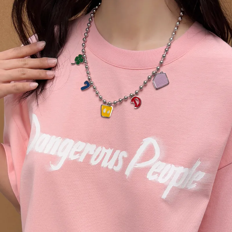 DANGEROUSPEOPLE Stainless Steel Necklaces Unisex-3
