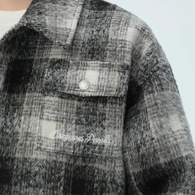 DANGEROUSPEOPLE Jackets Coats Unisex Plaid-6