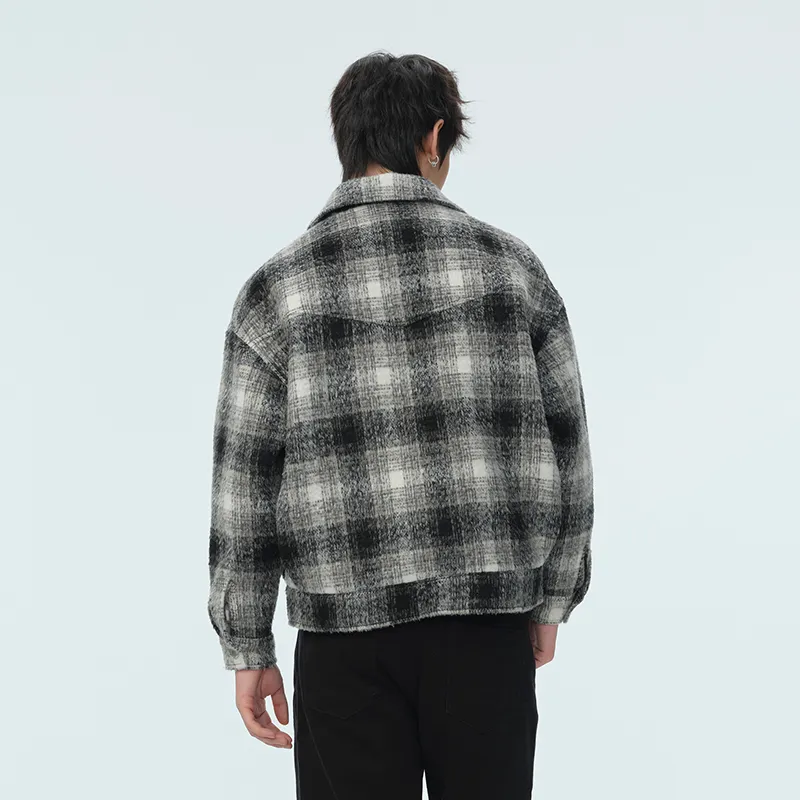 DANGEROUSPEOPLE Jackets Coats Unisex Plaid-3