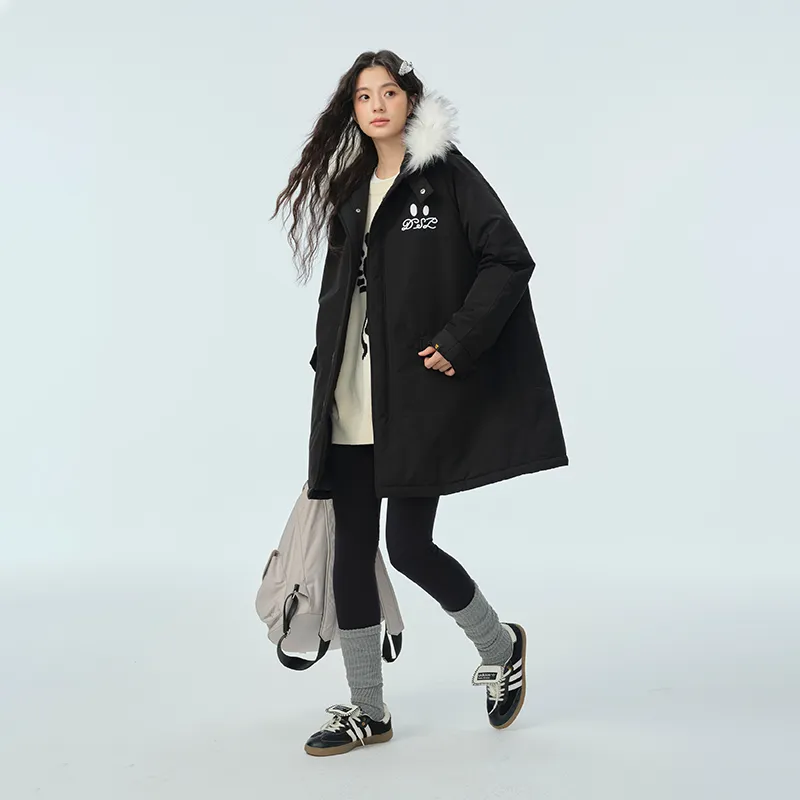 DANGEROUSPEOPLE Puffer Jacket Unisex Black-4