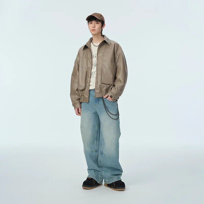 DANGEROUSPEOPLE Puffer Jacket Unisex Camel-5