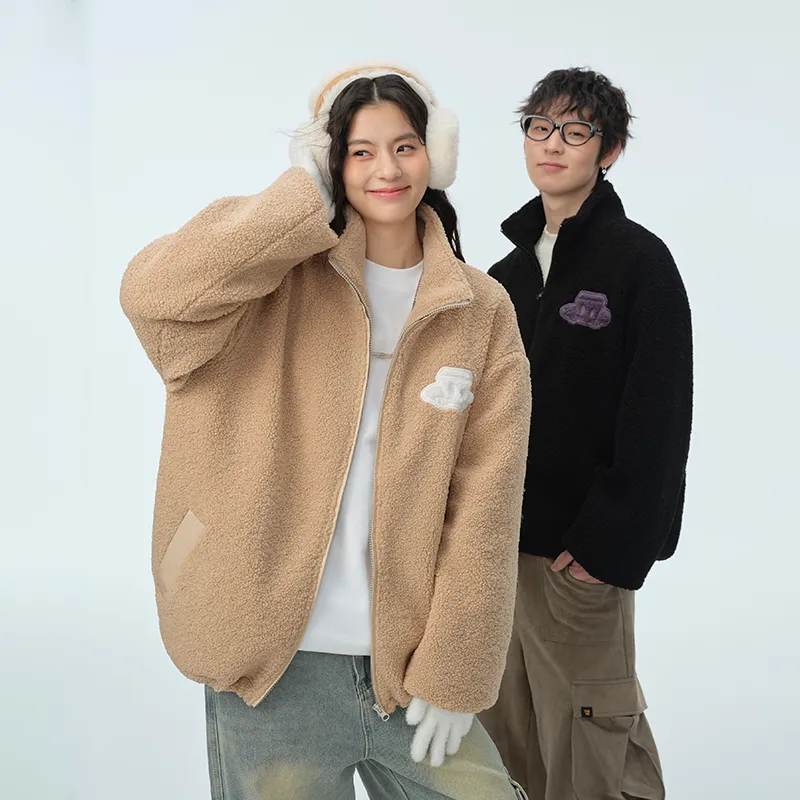 DANGEROUSPEOPLE Velvet feel Coat Unisex-4