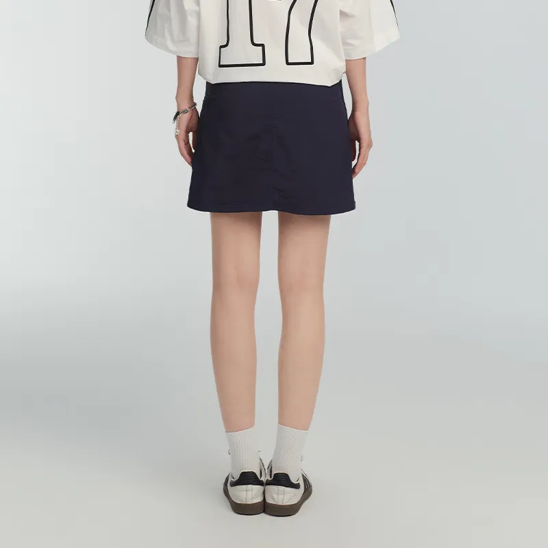 DANGEROUSPEOPLE Casual Short Skirts Women's Dark Blue-4