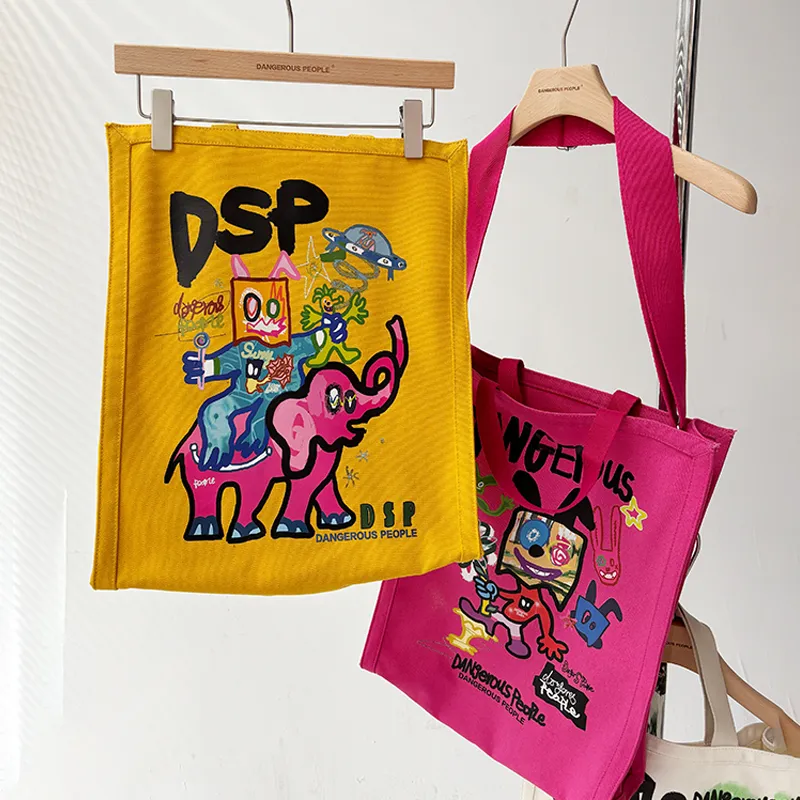 DANGEROUSPEOPLE Fabric Handbag Regular Unisex Multicolor-12