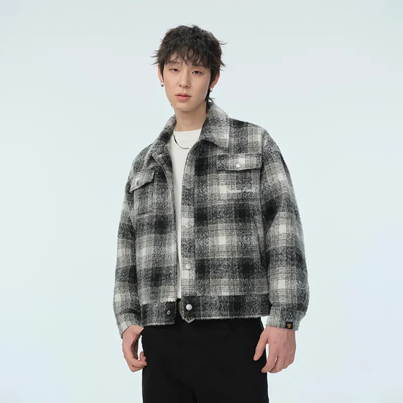 DANGEROUSPEOPLE Jackets Coats Unisex Plaid-2