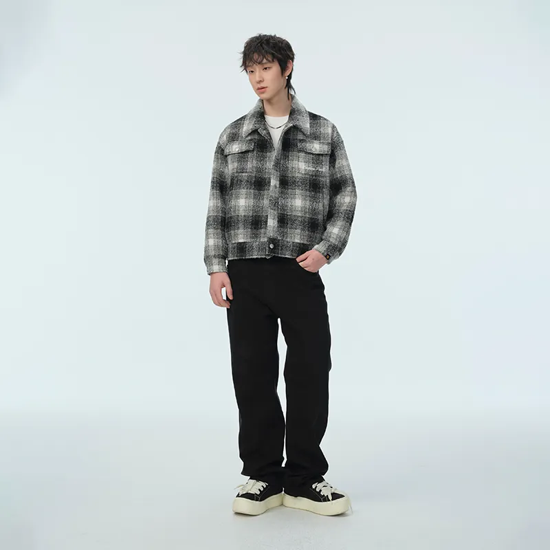 DANGEROUSPEOPLE Jackets Coats Unisex Plaid-4