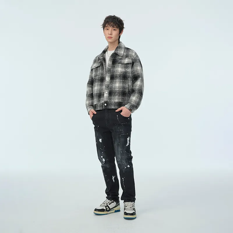 DANGEROUSPEOPLE Jackets Coats Unisex Plaid-5