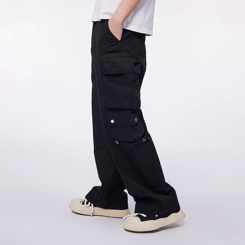 DANGEROUSPEOPLE Cargo Pants Unisex Black-3