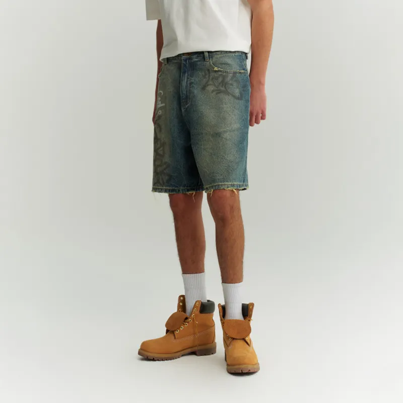 DANGEROUSPEOPLE Denim Shorts Unisex-4