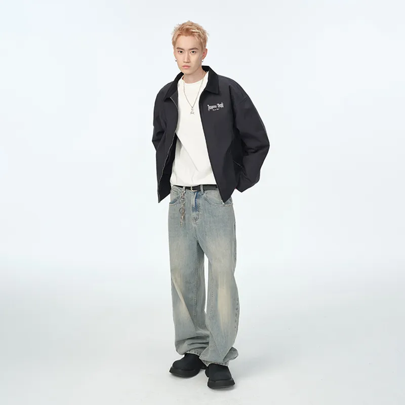 DANGEROUSPEOPLE Jackets Coats Unisex Navy Blue-2