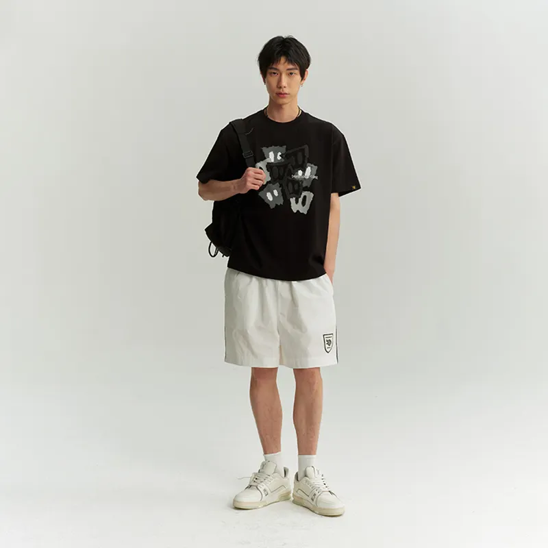 DANGEROUSPEOPLE Casual Shorts Unisex White-2