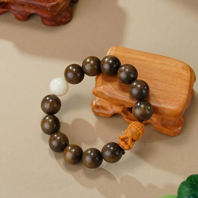 Many Blessings Agarwood Bracelets Unisex-3