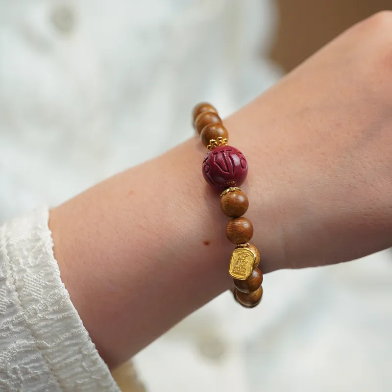 Many Blessings Agarwood Bracelets Unisex-5