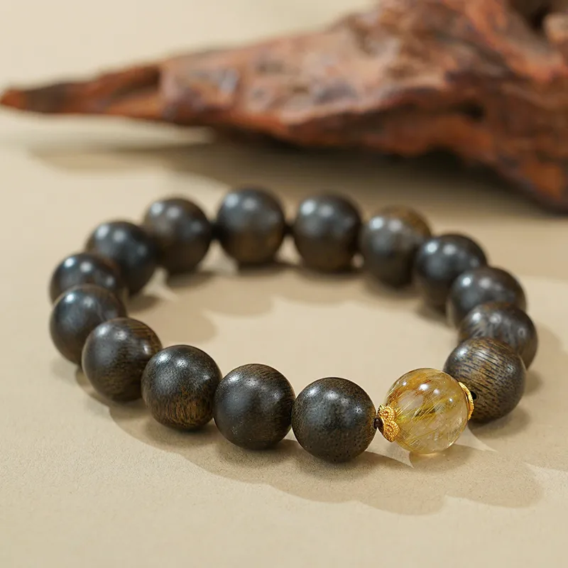 Many Blessings Agarwood Bracelets Unisex-2