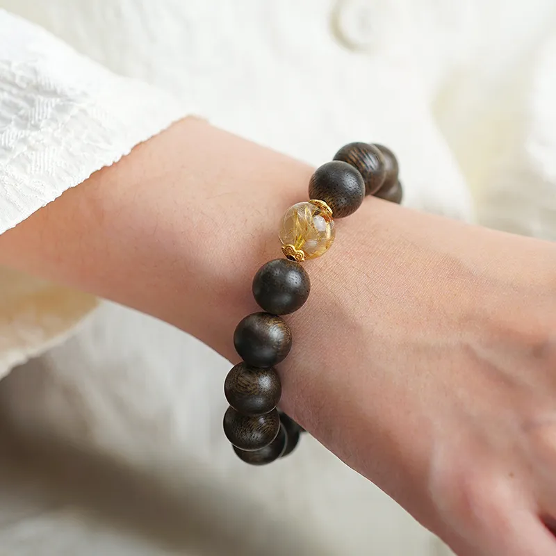 Many Blessings Agarwood Bracelets Unisex-5