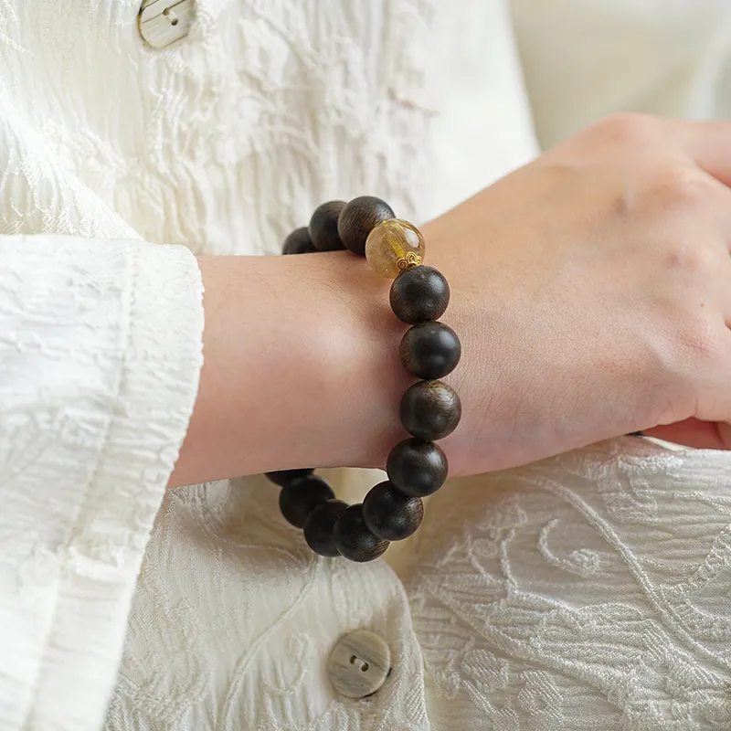 Many Blessings Agarwood Bracelets Unisex-4