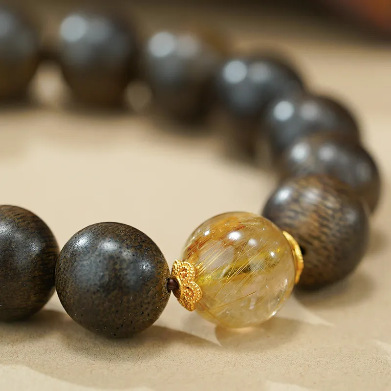 Many Blessings Agarwood Bracelets Unisex-1