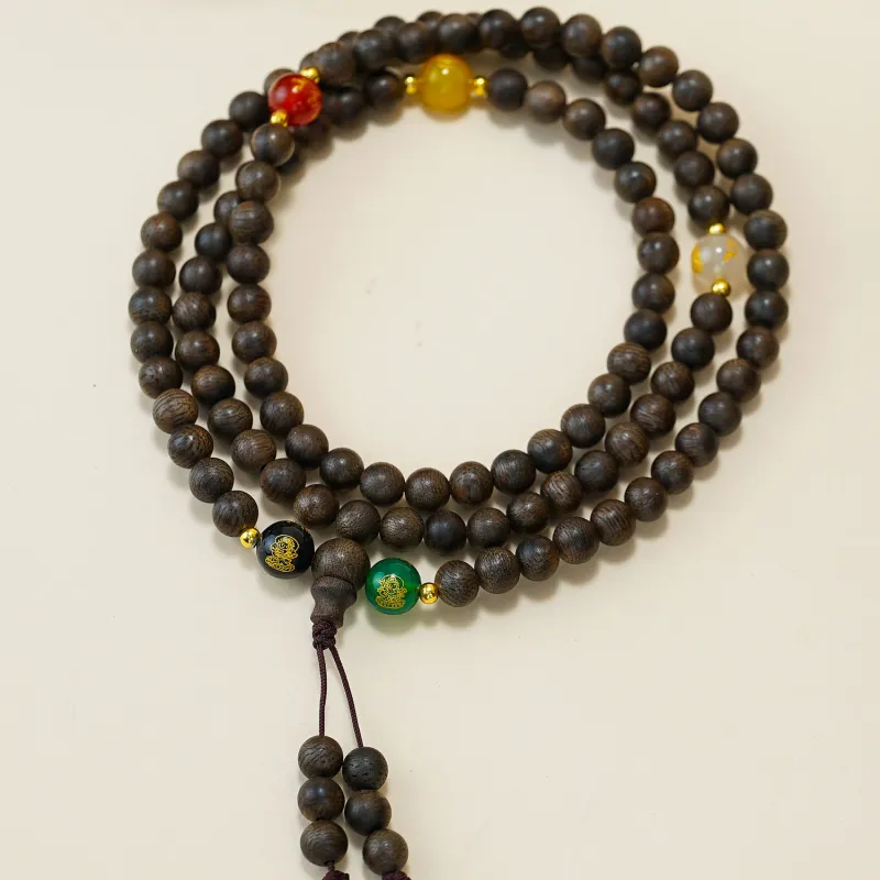 Many Blessings Agarwood Necklaces Unisex-1
