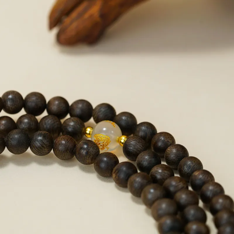 Many Blessings Agarwood Necklaces Unisex-5
