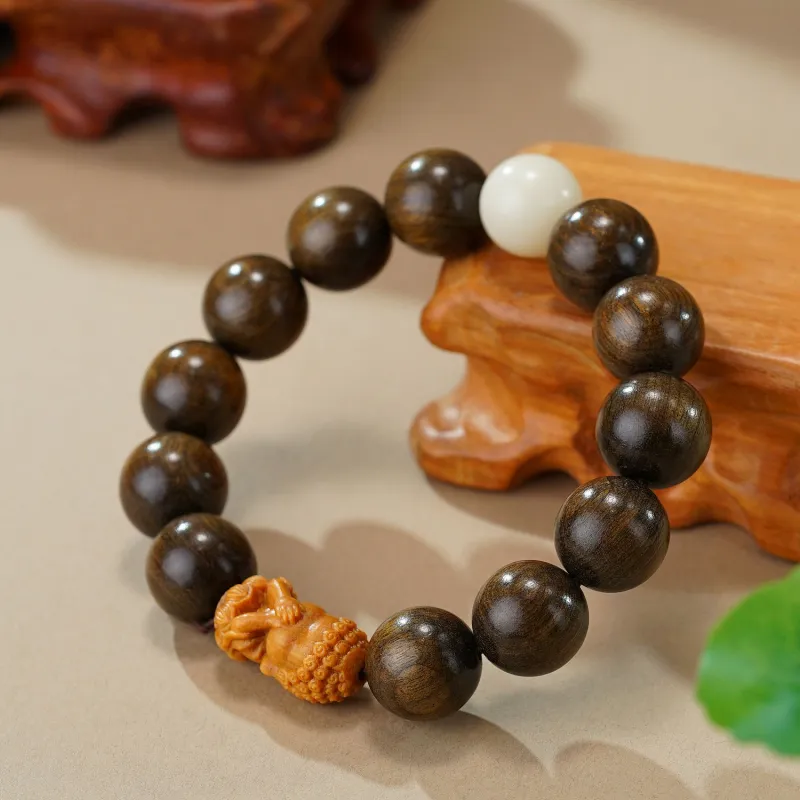 Many Blessings Agarwood Bracelets Unisex-2