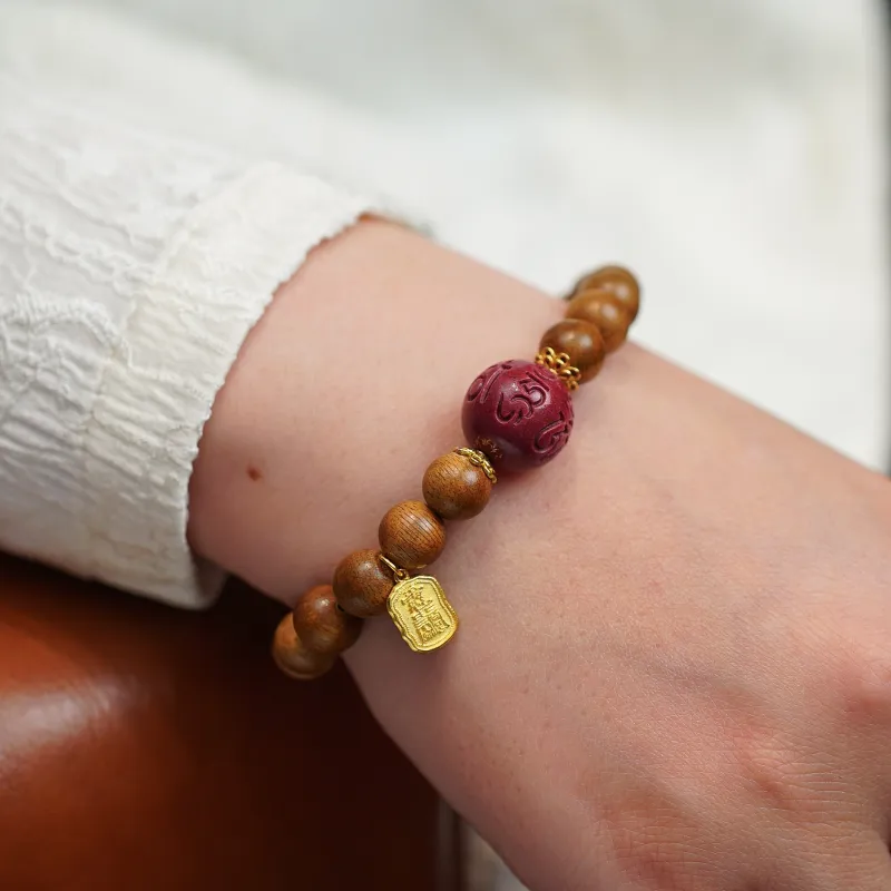 Many Blessings Agarwood Bracelets Unisex-4