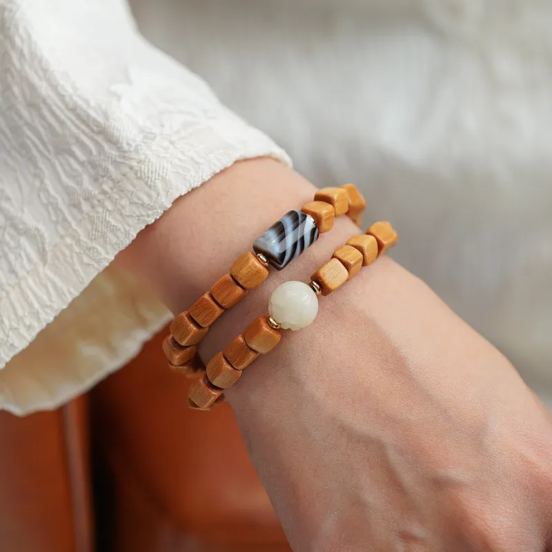 Many Blessings Barbie Sandalwood Bracelets Unisex-2