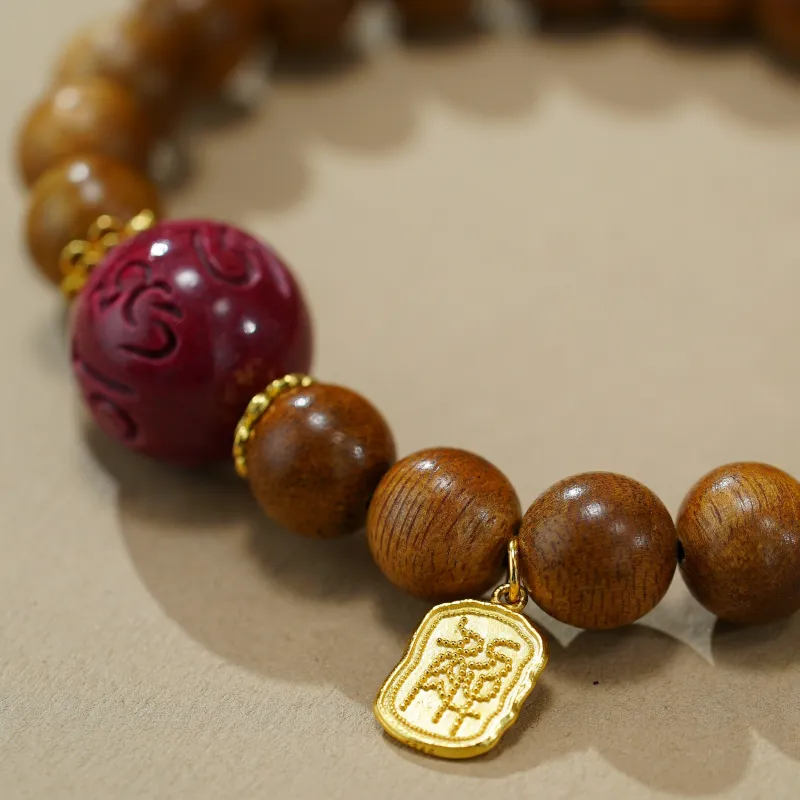 Many Blessings Agarwood Bracelets Unisex-2