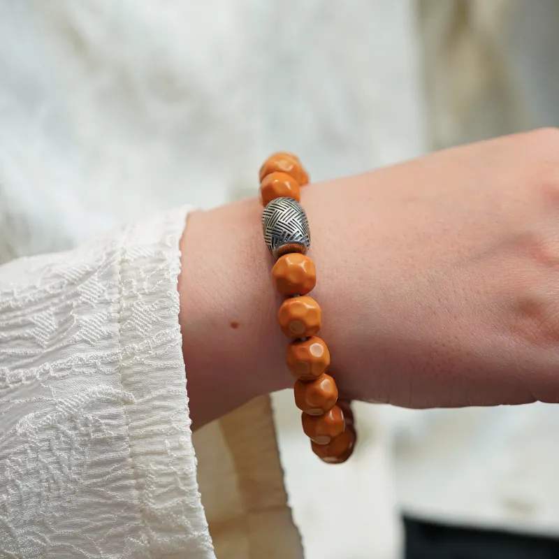 Many Blessings Peach Pit Bracelets Unisex-5